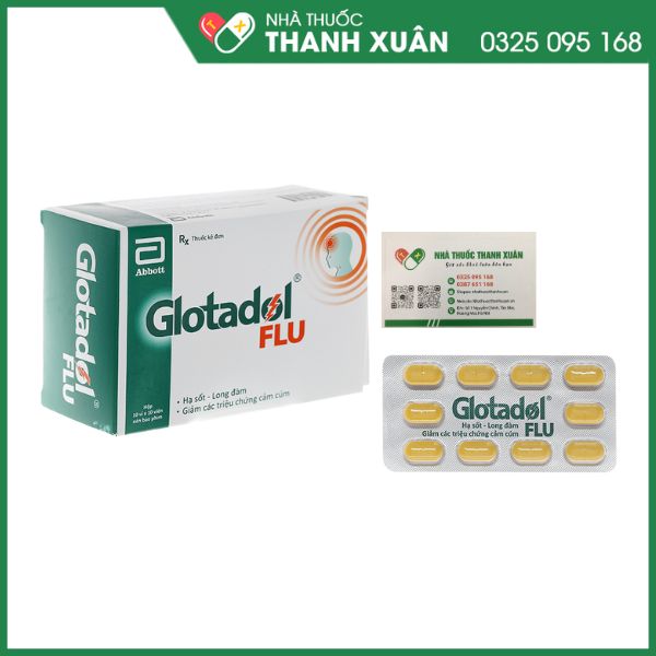 GLOTADOL FLU hạ sốt long đàm, giảm cảm cúm